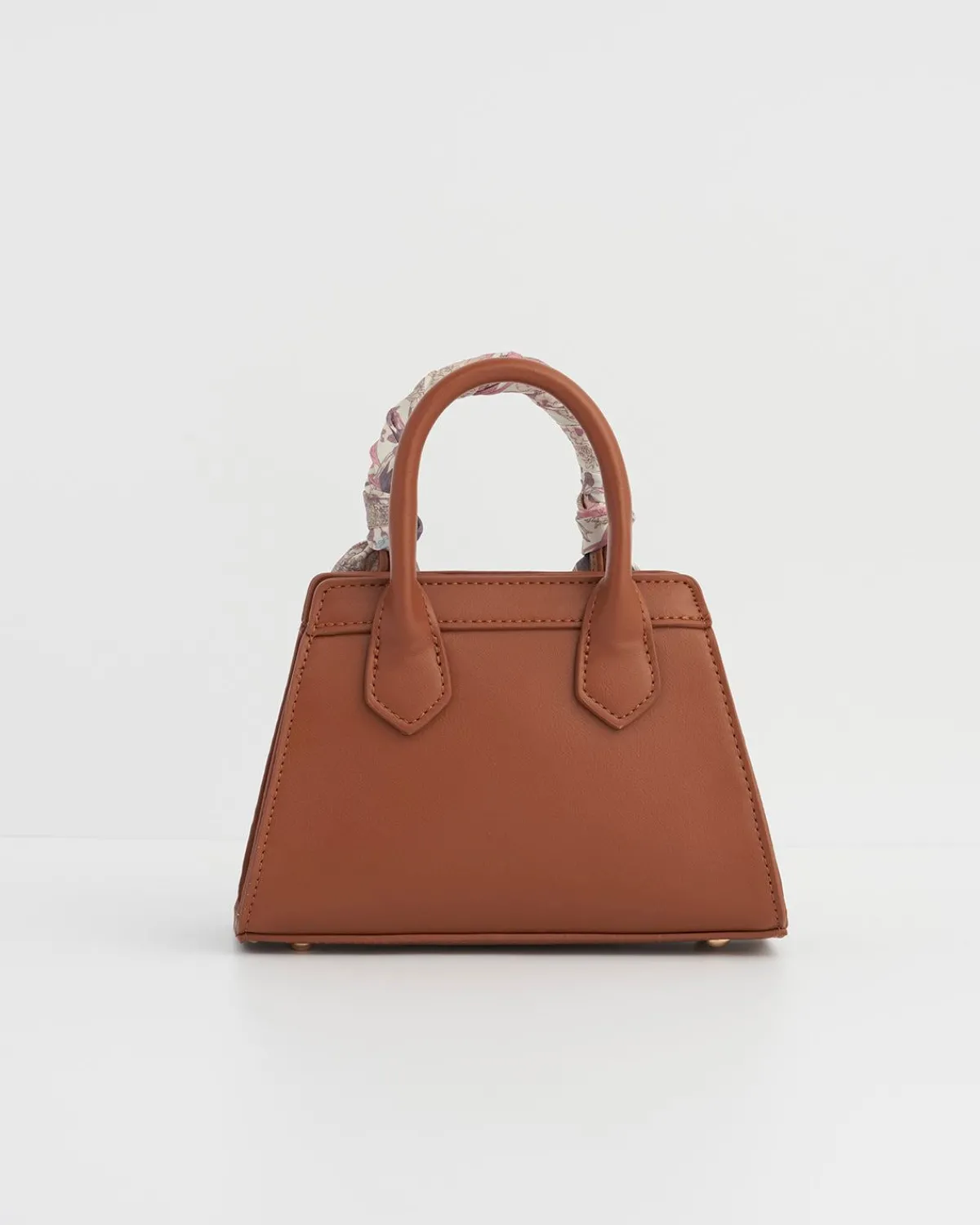 Cross Body Bags|Tote Bags-Fable England Deco Blooms Mini Tan Tote