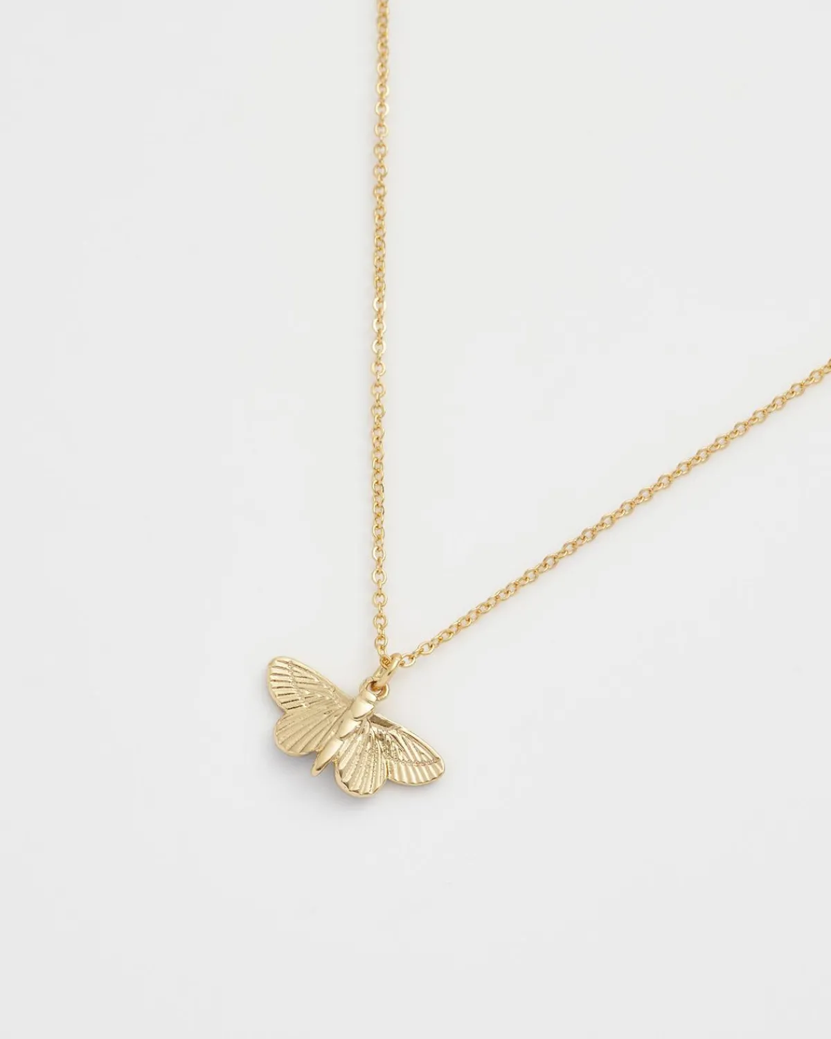 Necklaces-Fable England Deco Butterfly Blue Necklace