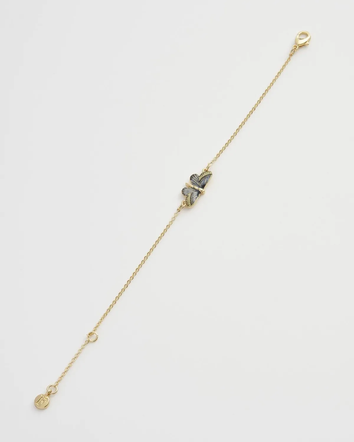 Bracelets & Bangles-Fable England Deco Butterfly Bracelet Blue