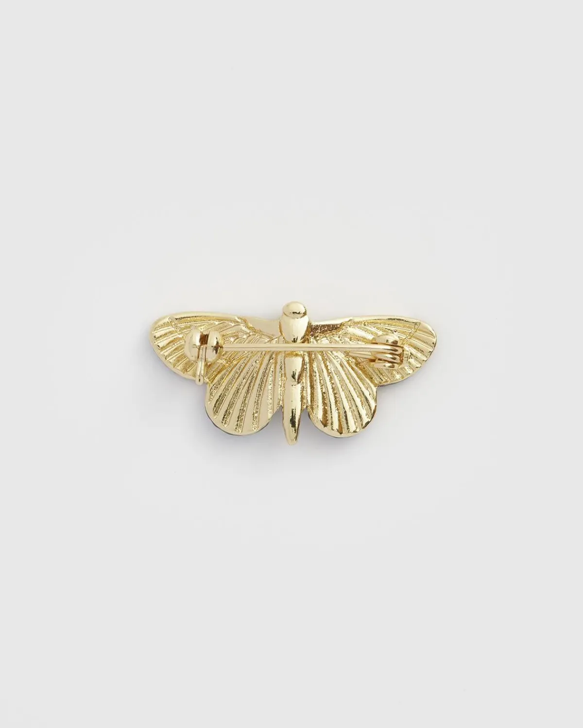 Pins & Brooches-Fable England Deco Butterfly Brooch Blue