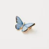 Pins & Brooches-Fable England Enamel Blue Butterfly Brooch