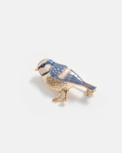 Pins & Brooches-Fable England Enamel Blue Tit Brooch