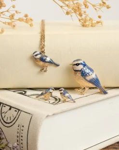 Pins & Brooches-Fable England Enamel Blue Tit Brooch