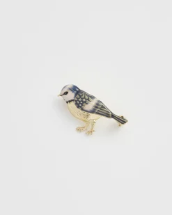Pins & Brooches-Fable England Enamel Blue Tit Brooch