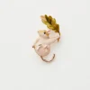 Pins & Brooches-Fable England Enamel Dormouse Brooch