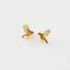 Earrings-Fable England Enamel Flying Robin Earrings