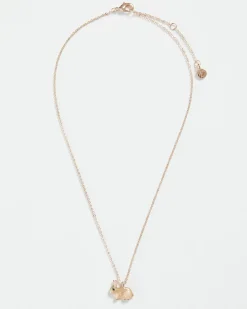 Necklaces-Fable England Enamel Rabbit Short Necklace
