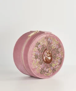 Jewelry Boxes-Fable England Fable Chloe Dormouse Jewellery box Pink