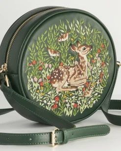 Cross Body Bags|Embroidered Bags-Fable England Fable Chloe Fawn Circle Bag