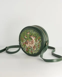 Cross Body Bags|Embroidered Bags-Fable England Fable Chloe Fawn Circle Bag