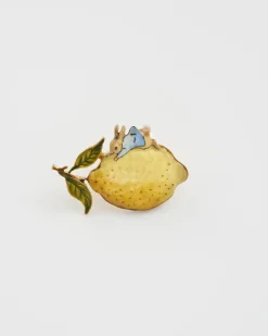 Pins & Brooches-Fable England x Peter Rabbit Lemon Brooch