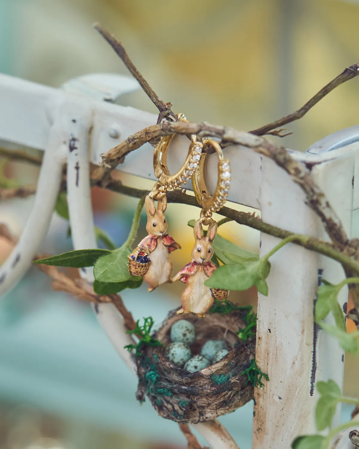 Earrings-Fable England x Peter Rabbit Cotton-tail Earrings