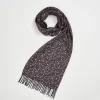 Winter Scarves-Fable England Floral Ditsy Scarf with Tassels
