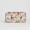 Purses-Fable England Floral Engravings Large Zip Wallet