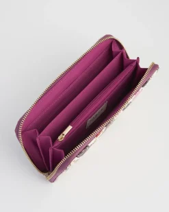Purses-Fable England Floral Engravings Large Zip Wallet