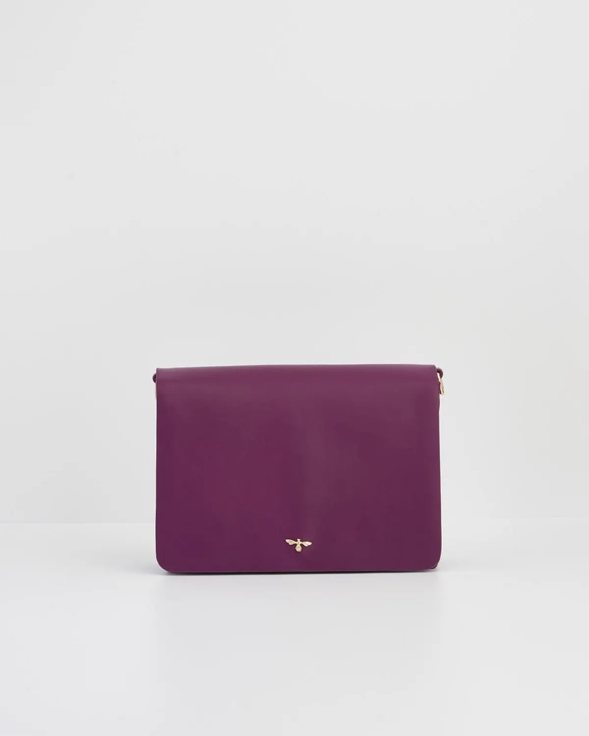 Cross Body Bags-Fable England Floral Engravings Plum Foldover Purse