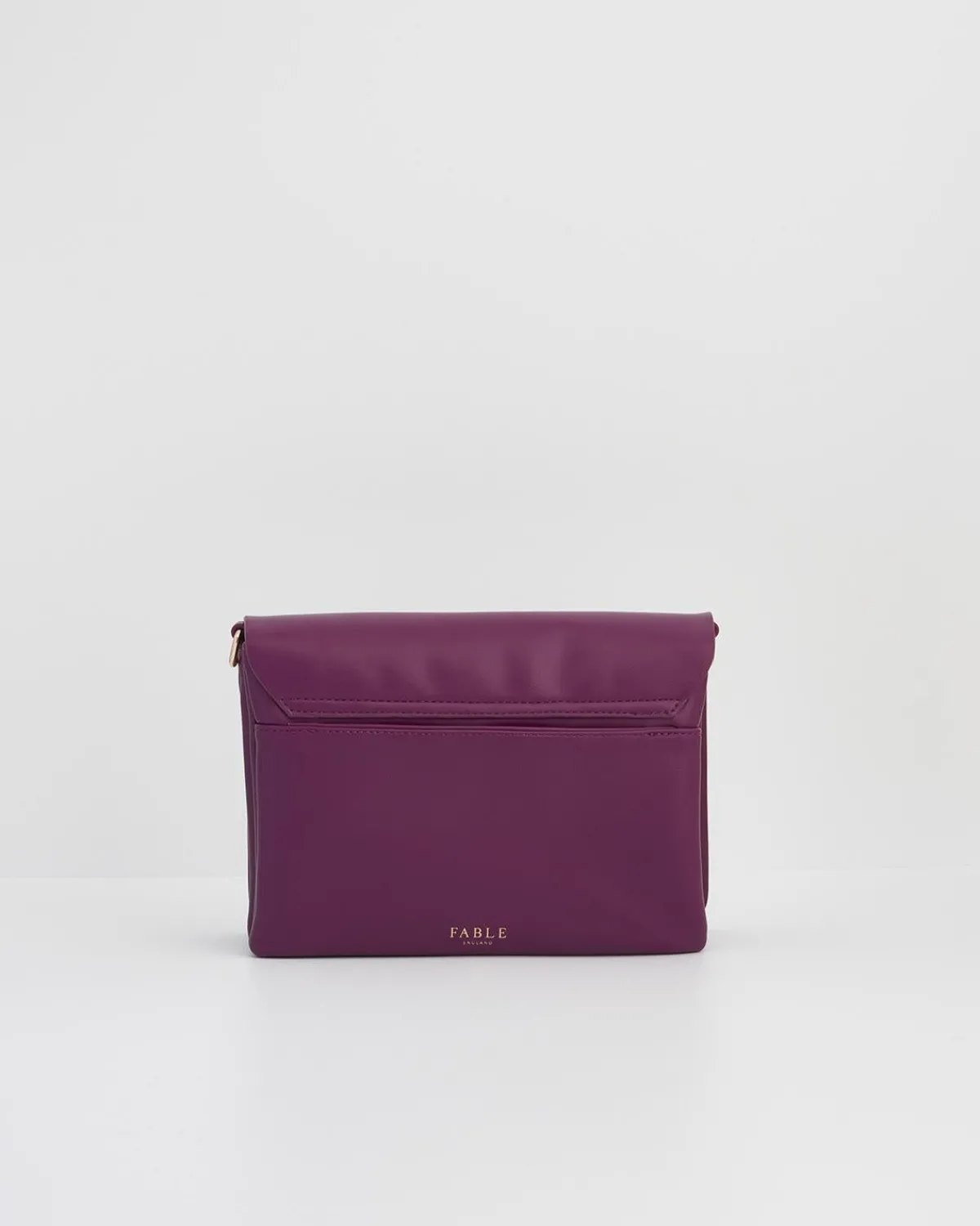 Cross Body Bags-Fable England Floral Engravings Plum Foldover Purse