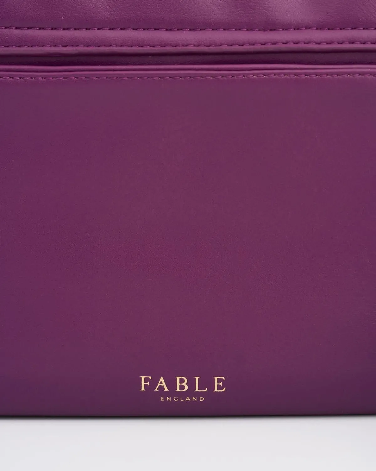 Cross Body Bags-Fable England Floral Engravings Plum Foldover Purse