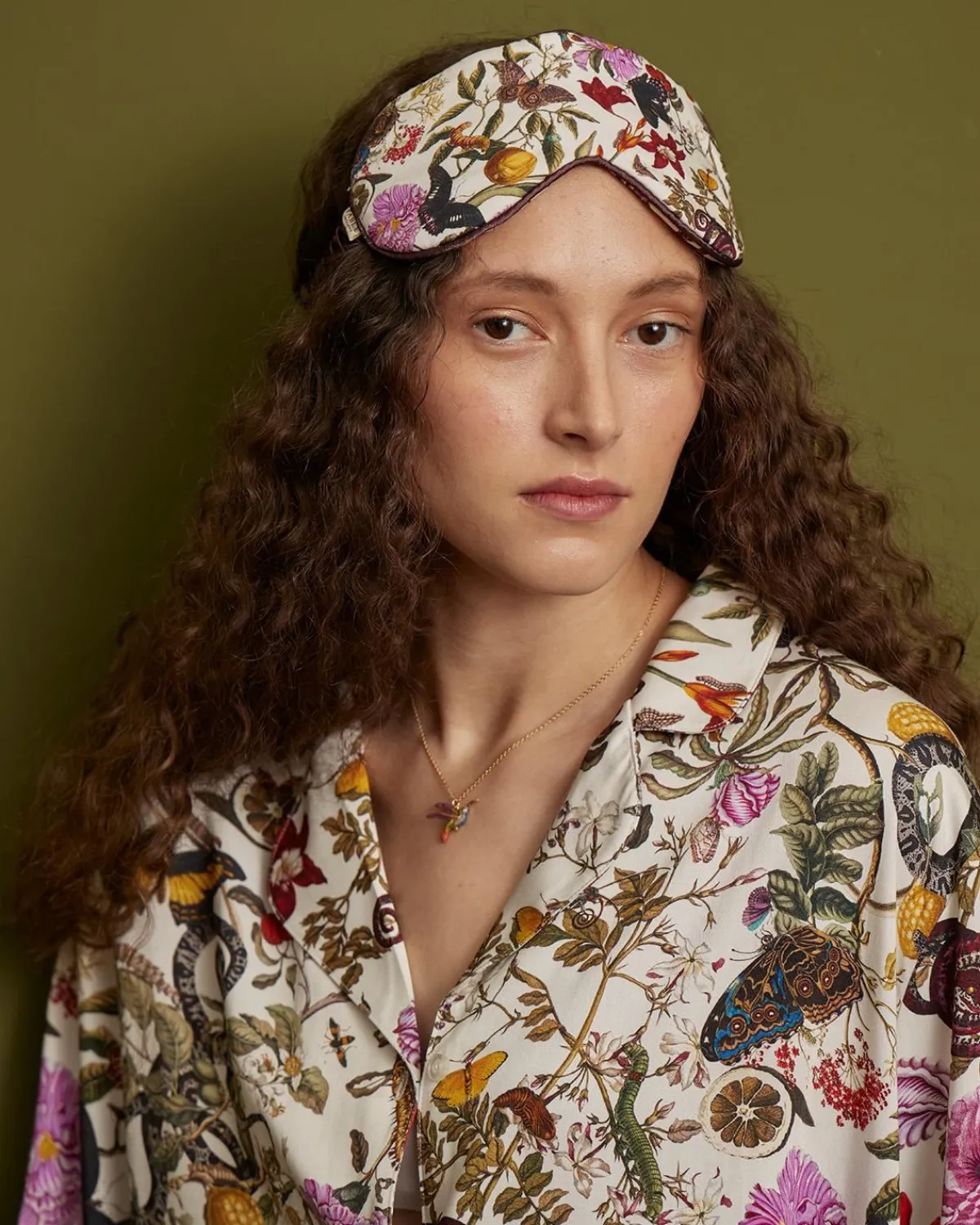 Sleep Masks-Fable England Floral Engravings Sleep Mask