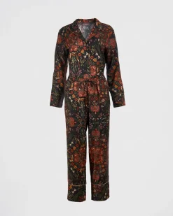 Pajamas-Fable England Folksy Fox Pajamas Black