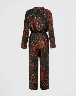 Pajamas-Fable England Folksy Fox Pajamas Black