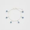 Silver Jewelry|Bracelets & Bangles-Fable England Forget Me Not Silver Bracelet