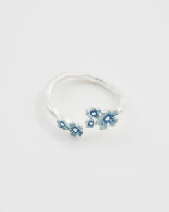 Silver Jewelry|Rings-Fable England Forget Me Not Silver Ring