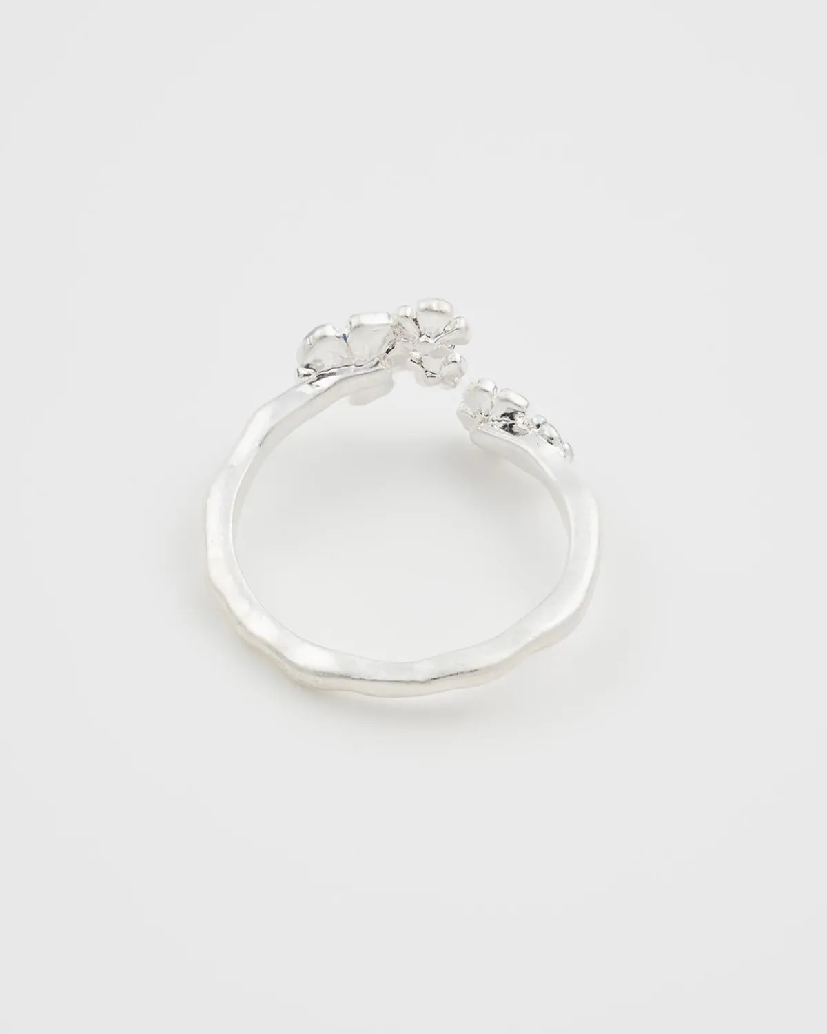 Silver Jewelry|Rings-Fable England Forget Me Not Silver Ring