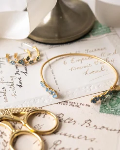Bracelets & Bangles-Fable England Forget-Me-Not Bangle