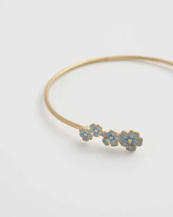 Bracelets & Bangles-Fable England Forget-Me-Not Bangle