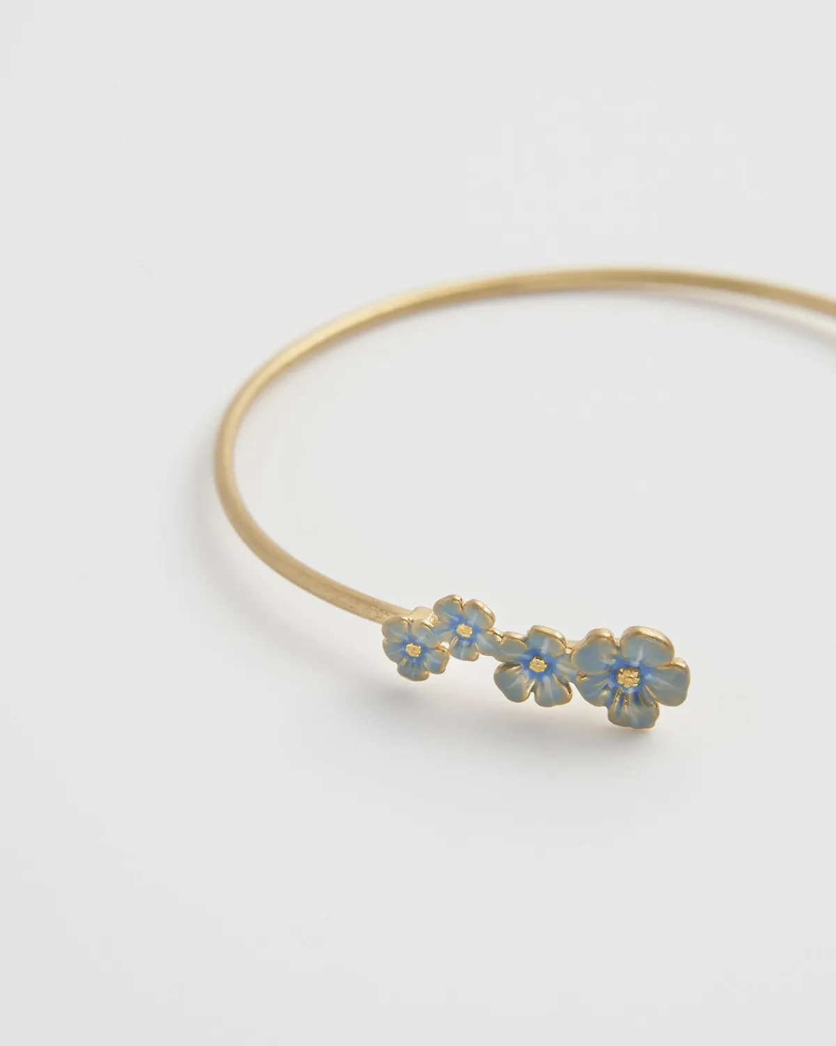 Bracelets & Bangles-Fable England Forget-Me-Not Bangle