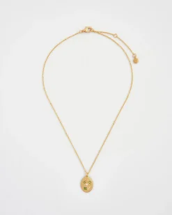 Necklaces-Fable England Four Leaf Clover & Pearl Necklace