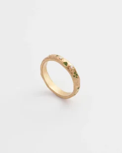Rings-Fable England Four Leaf Clover & Pearl Ring