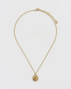 Necklaces|Lockets-Fable England Fox & Acorn Oval Chain Locket Necklace