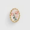 Pins & Brooches-Fable England Framed Roses Brooch