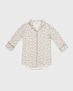 Pajamas-Fable England Fruity Floral Cream Night Shirt