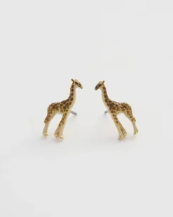 Earrings-Fable England Giraffe Stud Earrings