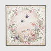 Square Scarves-Fable England High Tea Narrative Ivory Square Scarf