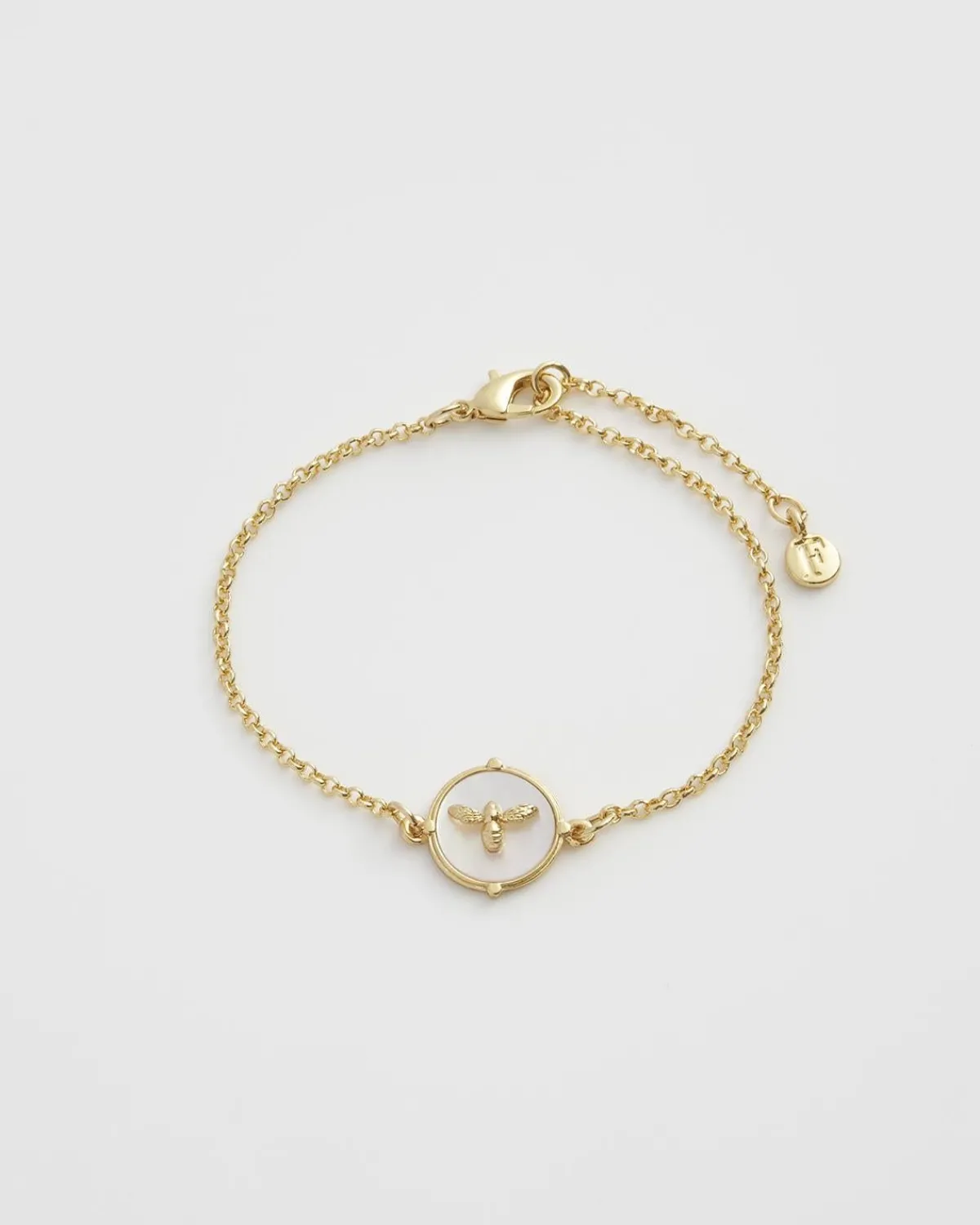 Bracelets & Bangles-Fable England Honey Bee & Pearl Bracelet