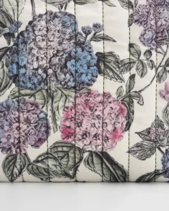 Pouches|Makeup Bags-Fable England Hydrangea Large Quilted Makeup Bag