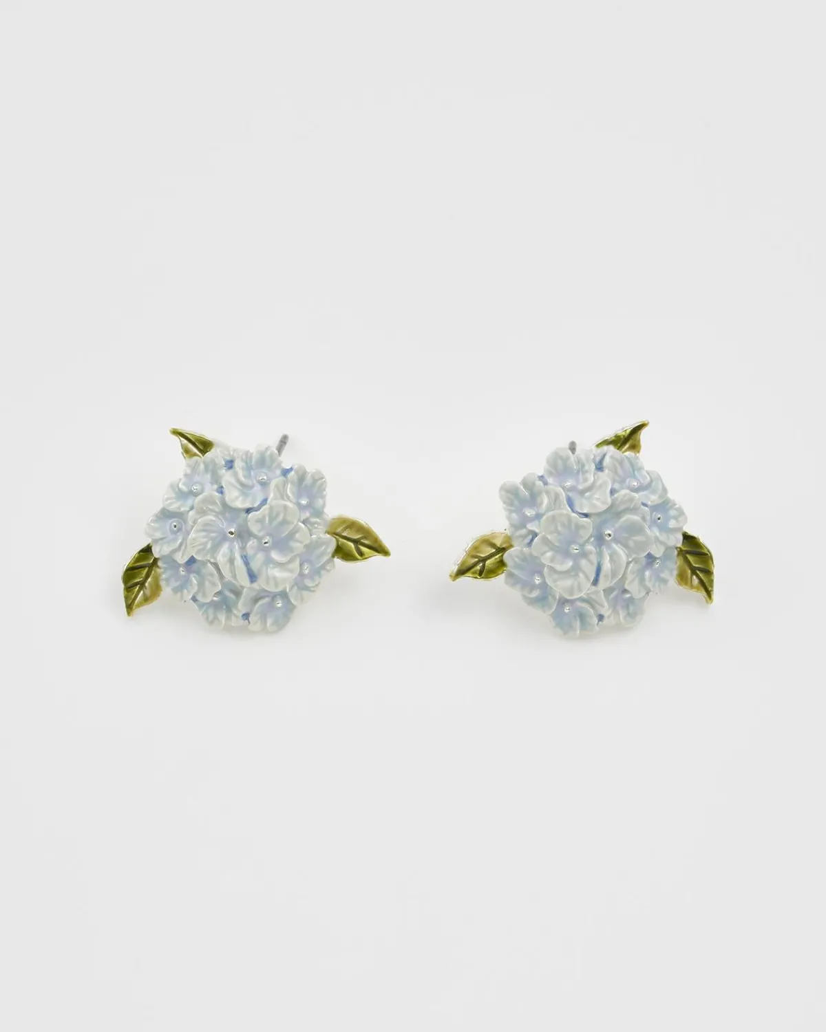 Silver Jewelry|Earrings-Fable England Hydrangea Silver Earrings