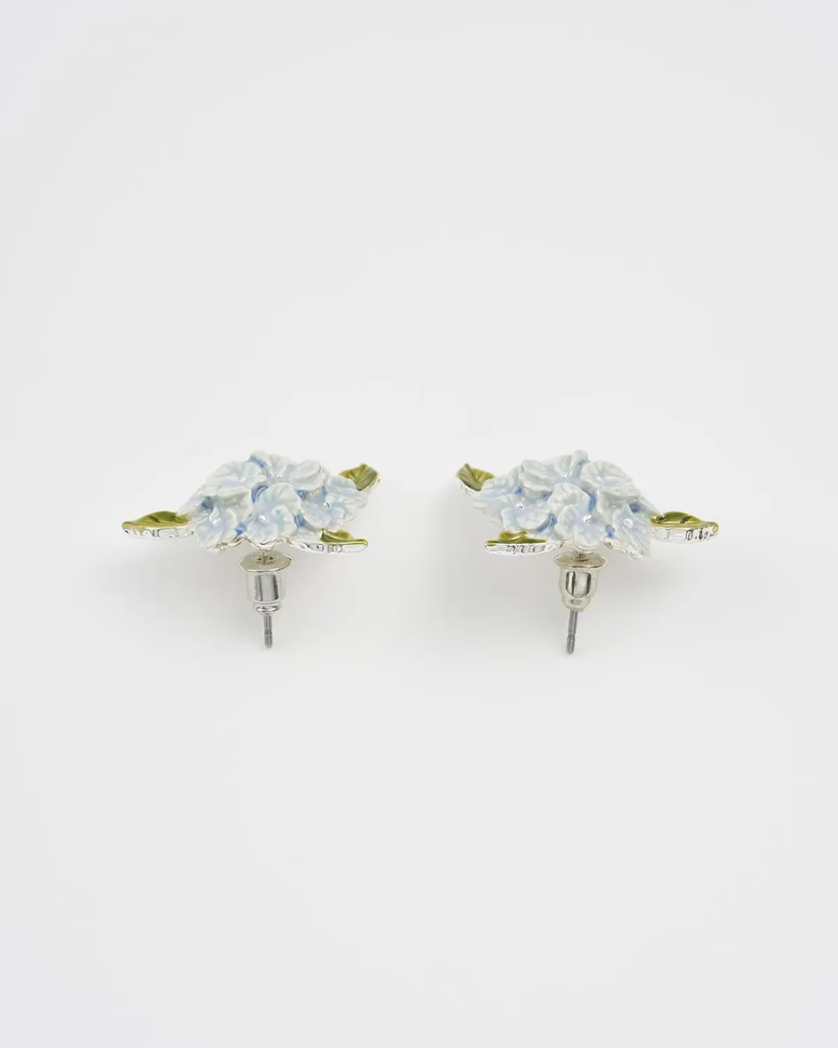 Silver Jewelry|Earrings-Fable England Hydrangea Silver Earrings