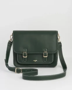Work Bags|Cross Body Bags-Fable England Into the Woods Green Satchel