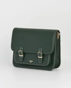 Work Bags|Cross Body Bags-Fable England Into the Woods Green Satchel