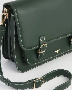 Work Bags|Cross Body Bags-Fable England Into the Woods Green Satchel