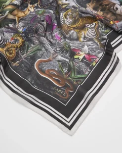 Square Scarves|Luxury Scarves-Fable England Jungle Book Large Square Scarf