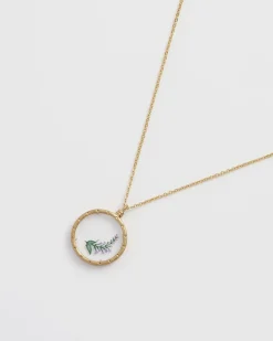 Necklaces-Fable England Lavender Monocle Necklace