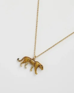 Necklaces-Fable England Leopard Necklace
