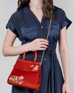 Bracelets & Bangles|Clutch & Evening Bags-Fable England Lovebirds Mini Top Handle Tote
