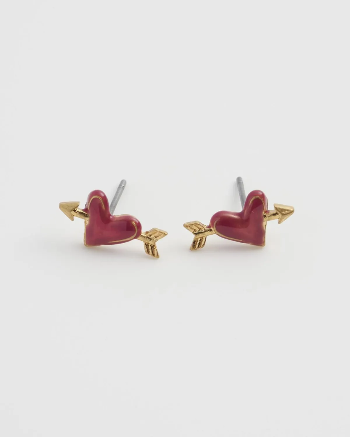 Earrings-Fable England Lovestruck Heart Earrings